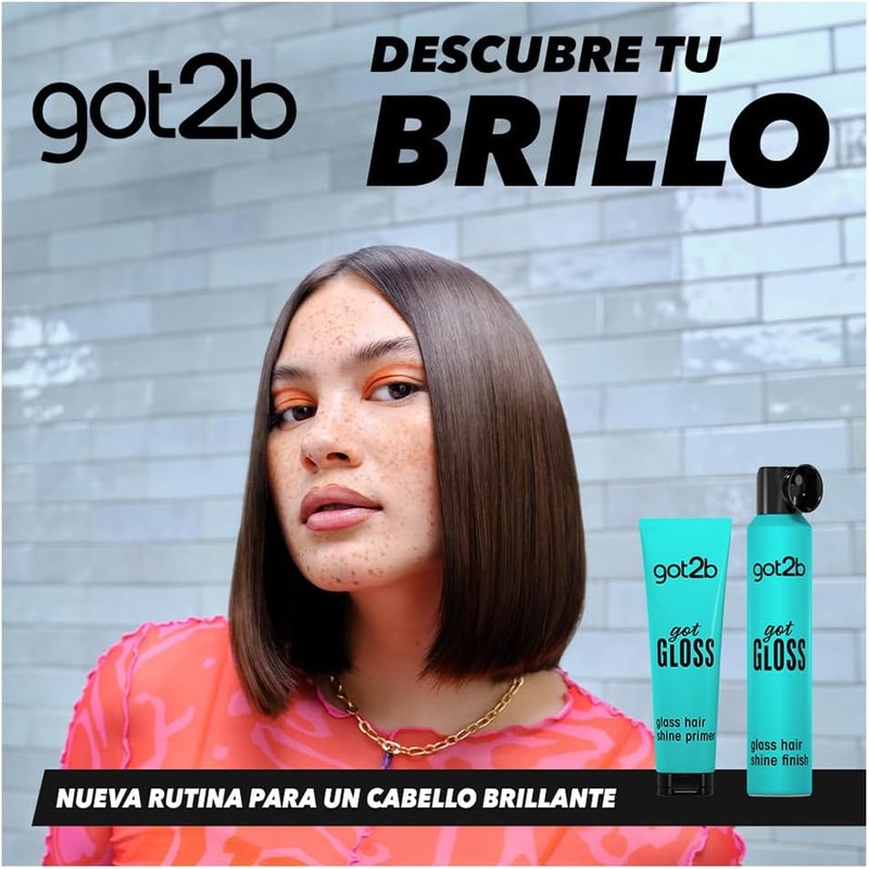 Got2b Prebase de Brillo para el Cabello Got Gloss, Protector