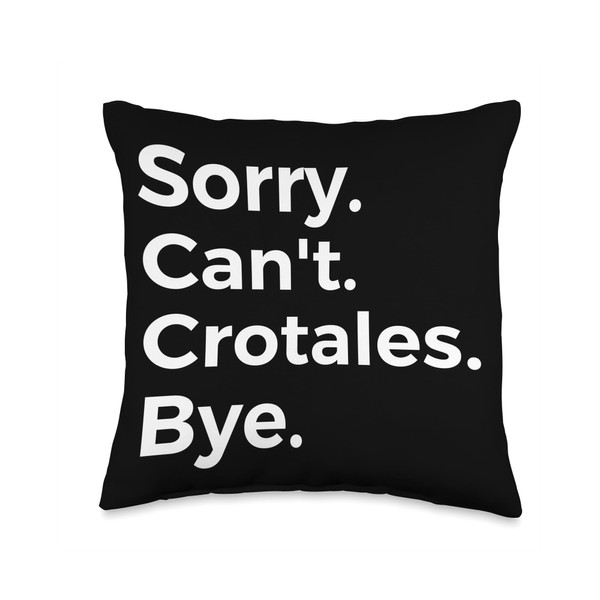 Sorry Can't Crotales Bye Musical Instrument Musical Throw Pillow, 16x16,