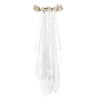 Delicate Dew Girls First Holy Communion Veil White Flower Headband