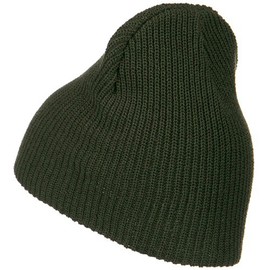 Eco Cotton Ribbed XL Classic Beanie - Olive OSFM