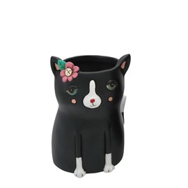 Allen Designs - Decorative Cover Black cat Plant