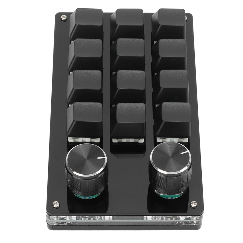 One Handed Macro Mechanical Keyboard 12 Key Multifunction DIY Programmable