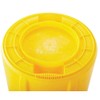 Rubbermaid fg263200yel 32 Gal Round Yellow Trash Can Polyethylene