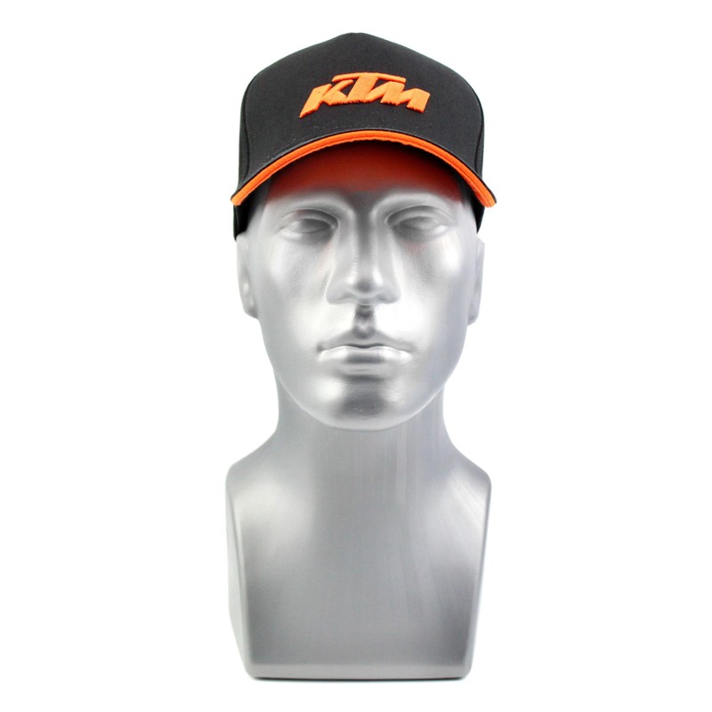 KTM Bike Industries Base Cap Black with Embroidered Logo in