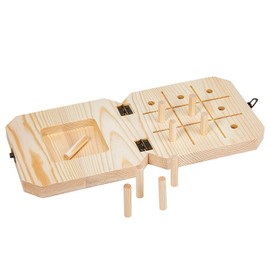 DICOSMETIC 9 Hole Wooden Peg Board for Occupational Therapy Finger Dexterity Wood Pegboard for Hands Dexterity Peg Board to Improve Finger Motor Skills Hand-Eye Coordination