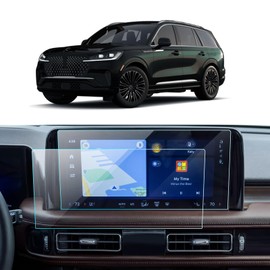LANTU 2PCS Car Screen Protector for 2025 Lincoln Aviator Premiere/Reserve/Black Label Accessories Navigation Nano Touchscreen Protector Film HD Clear Bubble Free 12.3''