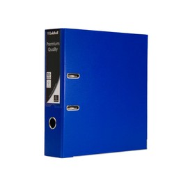 Exacompta - Ref 222/2001Z - Guildhall - A4 Lever Arch File, 70mm Spine, 75mm Rings, 650 Sheet Capacity, 2 Ring, Label Holder on Spine, Finger Hole for Easy Retrieval - Blue