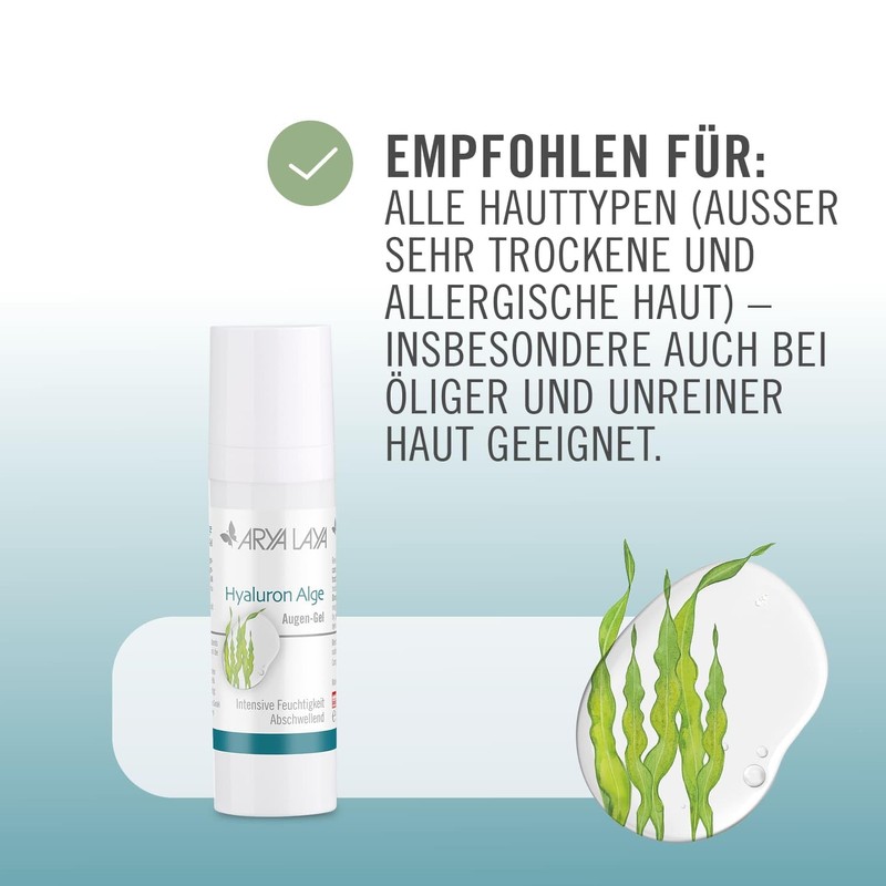 ARYA LAYA Hyaluronic Algae Eye Gel, 30 ml: Fat-free Eye