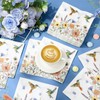 Janlaugh 100 Pack Summer Spring Wildflower Cocktail Napkins Disposable Floral