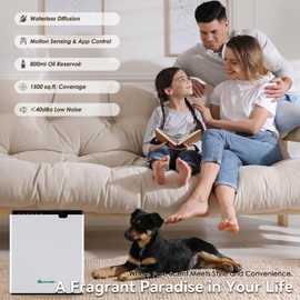 Mxmoonant Scent Air Machine for home 800ML, Aroma Diffuser App Control, Waterless Essential Oil Diffuser for Home, Mall, Office, Spa, Hotel Lobby