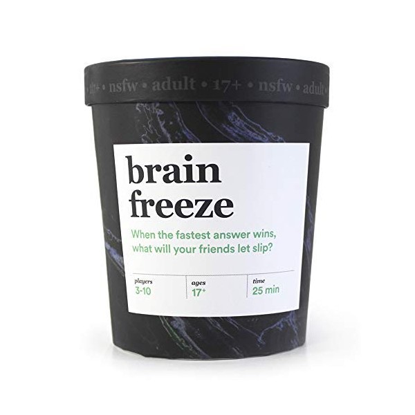 Brain Freeze Adult Card Game: The Speak-Before-You-Think Party Game - NSFW Edition