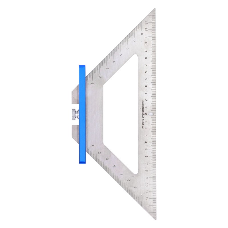 Woodworking Triangle Ruler Carpenter Square 140mm Dual Scale Measuring Scribing