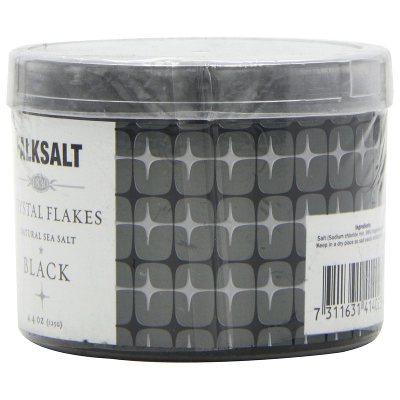FALKSALT Altevita Mediterranean Crystal Flake Salt Black 4.3 oz (125