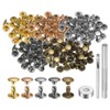 QUARKZMAN 100 Sets Leather Rivets 8 mm x 6 mm