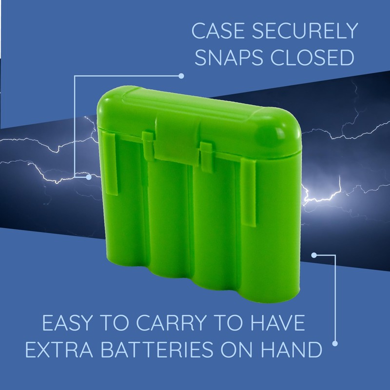 EBC Battery 4 AA AAA Batteries Holder Plastic Storage Cases,