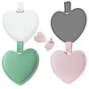 Eabdice Pack of 4 Mini Compact Mirrors, Portable Hand Mirrors,