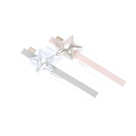 Kids Mettalic Star Headband pack of 2 - Silver/Rose Gold- Girls Ages (3-12)