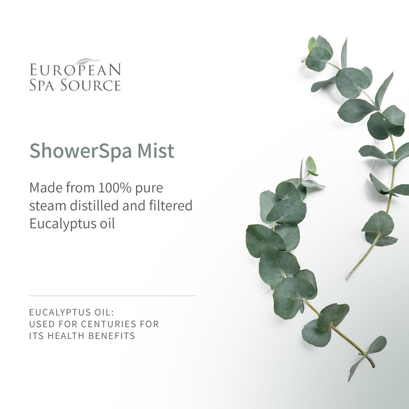 European Spa Source Energizing Lemongrass + Eucalyptus ShowerSpa Mist Spray