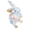 Rabbit Statue Nordic Style Handcrafted Painted Resin Rabbit Desktop Ornament
