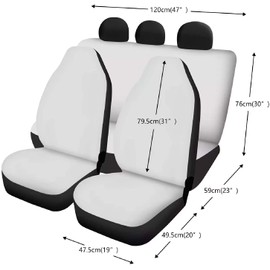 Suhoaziia 12 Pieces Skull with Red Rose Car Accessories Set, Seat Covers Set Steering Wheel Cover Car Coaster Seat Belt Pads Handbrake Cover and Car Center Console Cover for Car Decoration