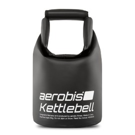aerobis® Fitness Kettlebell | Adjustable Kettlebell 1-25 kg | Variable Filling with Sand or Steel Shot | Ergonomic, Padded, Floor-friendly