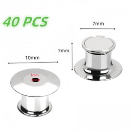 Backs Locking Pin,40 PCS Keepers Locking Clasp,Metal,for Uniform Badges,Hat,Jewelry Making