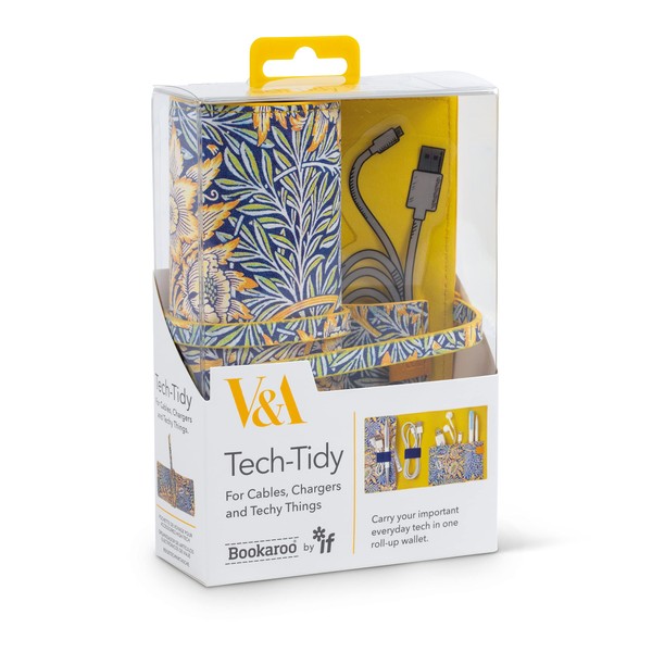 IF V & A Bookaroo Tech-Tidy Morris Tulip & Willow, Yellow, One Size