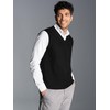 Trigema Men's Sweater Vest, black