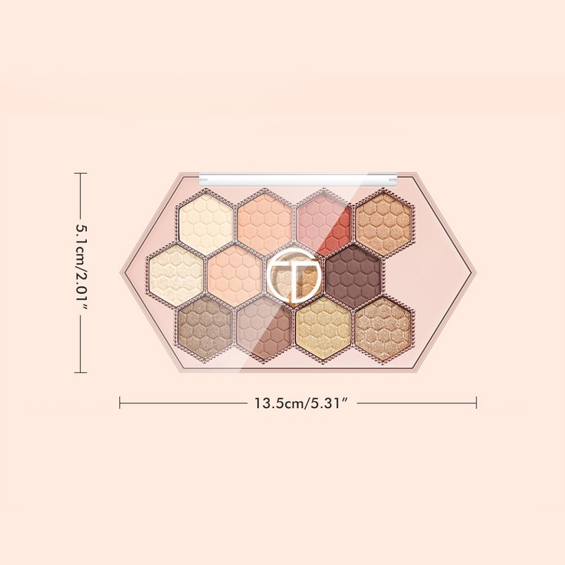 12colors Hexagonal Star Eyeshadow Palette Long Lasting and Portable Eye