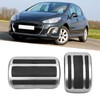 2pcs Accelerator Pedal Brake Footrest Pad Aluminum Alloy Replacement for