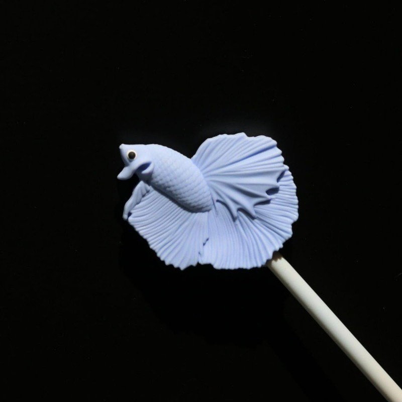 AIMALL Betta Fish Training Wand - Resin Betta Tail Training