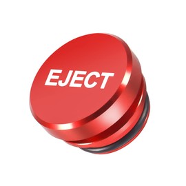 CGEAMDY Zigarettenanzünder Abdeckkappe, Auto-Zigarettenanzünder-Abdeckung, Wasserdichte Staubdicht Dekorative Abdeckung für Zigarettenanzünder Stecker(Rot-Eject)