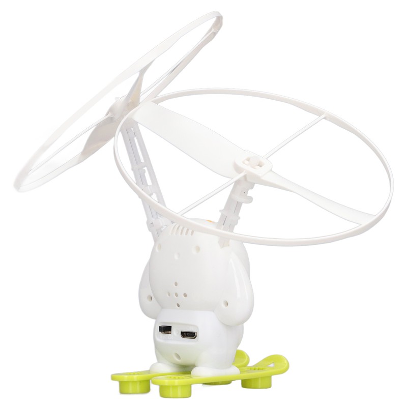 Bubble Blowing Helicopter Toy USB Rechargeable Automatic Induction Bubble Flying