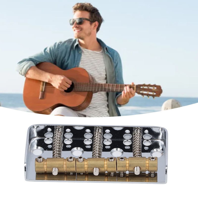 Short Electric Guitar Bridge 3 Saddle Professional Guitar Bridge Replacement