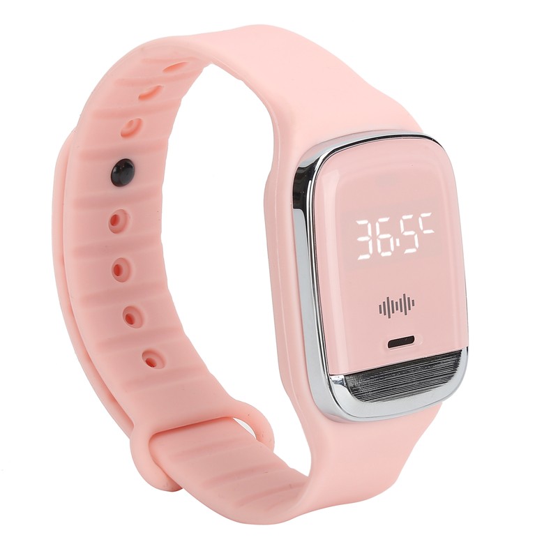 Outdoor Ultrasonic Mosquitoes Repeller Bracelet Portable Electronic Repellent WatchPink