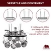 Vdomus Heavy-Duty Hanging Pot Rack - 33x17 Inches - Stylish