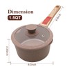 AIKENBBKK 1.5 Quarts Ceramic Nonstick Saucepan with Lid, Small Sauce