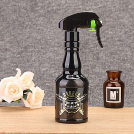 Pongnas Advanced Tool for Everyday Life Hair Spray Bottle 280ml Vintage Water Sprayer Refillable Barber Empty Spray Bottle (Black)