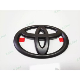 Toyota 1PC Matte Black Toyota Logo Overlay Emblem Fit Sienna Highlander Land Cruiser