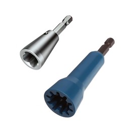 2 PCS Wire Nut Twister，Fast Wire Twister Tool for Drill，Wire Nut Twiter for Drill, Spin Twist Wire Connector Socket, Wire Connector Driver with 1/4" Chuck，Wire Stripping and Twisting Tool