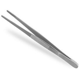 InstrumenteNRW Chef’s stainless steel meat/barbecue tongs, various lengths available., 16,0 cm, Silver