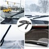 Pack of 4 80 cm Windscreen Wipers Rubber, Universal Car