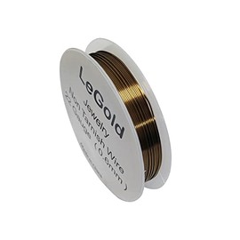 LeGold 22 Gauge 9 Meter Jewelry Beading Craft Copper Wire Non Tarnish Resistant Bronze Color