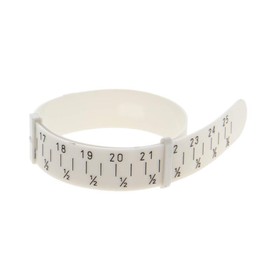 Utoolmart Bracelet Sizer Gauge Measuring, Reusable Wrist Size Gauge Measure Tool, Jewelry Sizing Tools, 1-17 Wrist Size, White