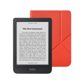 Kobo Clara BW eReader with Case Bundle (Cayenne Red SleepCover, Case Bundle)