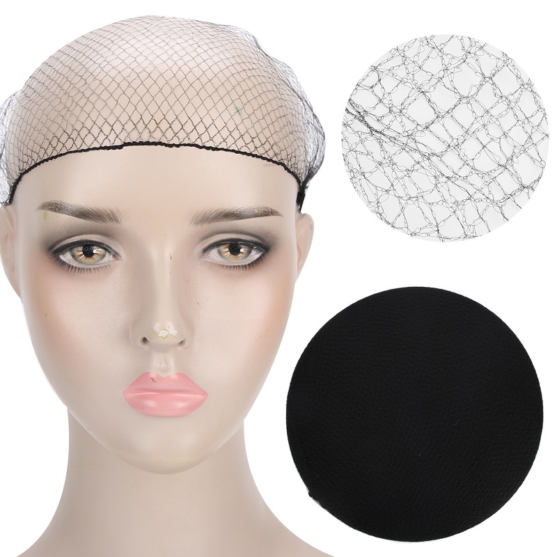 144pcs Hairnet Nylon Disposable Wig Cap Breathable Hair Mesh Net