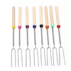 8Pcs Telescoping Extendable Marshmallow Roasting Sticks Marshmallow Sticks Kit Extending
