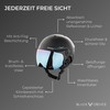 Black Crevice Ski Helmet, black, 54-57 cm