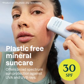 ATTITUDE Mineral Sunscreen Face Stick for Sensitive Skin, SPF 30, EWG Verified, Plastic-Free, Broad Spectrum UVA/UVB Protection with Zinc Oxide, Dermatologically Tested, Vegan, Unscented, 0.7 Ounce | ATTITUDE