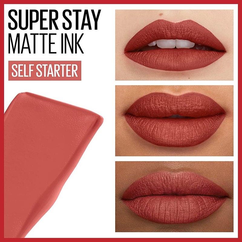 Labial líquido matte Maybelline SuperStay 5 g – Color intenso